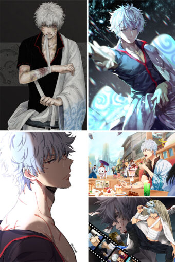 Sakata Gintoki Anime Posters Ver1