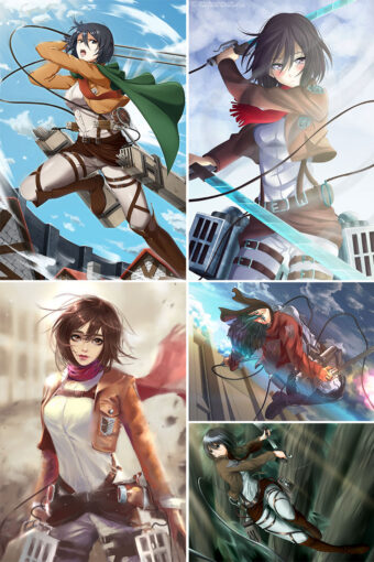 Mikasa Ackerman Anime Posters Ver2