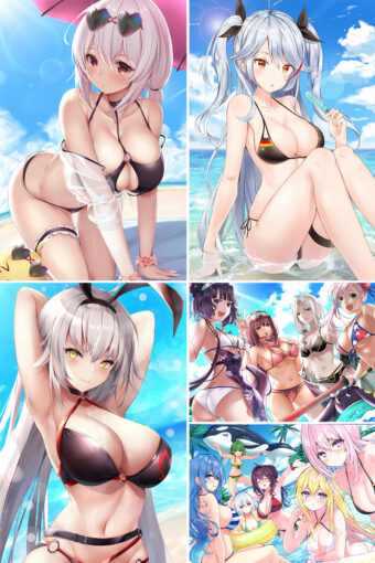 Swimsuit Girl Anime Posters Ver1