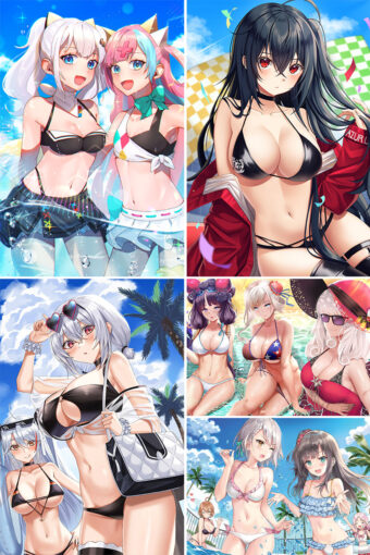 Swimsuit Girl Anime Posters Ver3