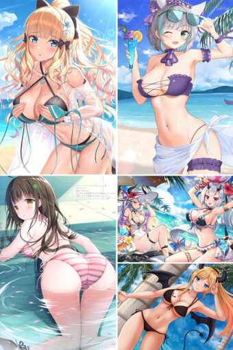 Swimsuit Girl Anime Posters Ver5