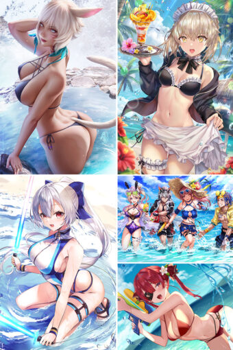 Swimsuit Girl Anime Posters Ver9