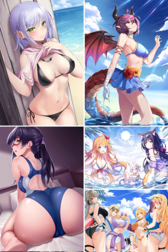 Swimsuit Girl Anime Posters Ver10