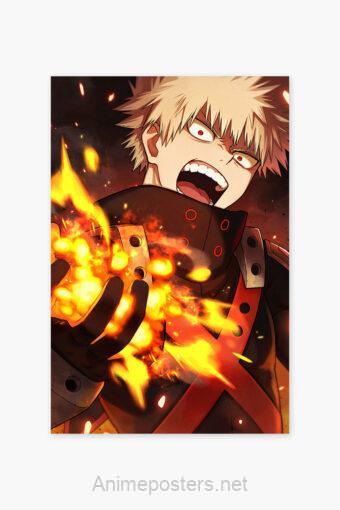 Bakugou Katsuki Poster Ver2