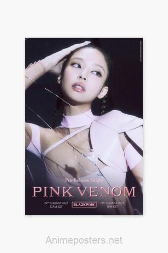 BLACKPINK Jennie Pink Venom Poster