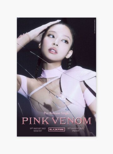 BLACKPINK Jennie Pink Venom Poster