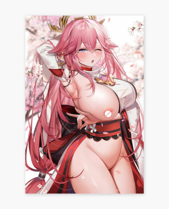 Yae Miko Genshin Impact Poster Hentai Poster