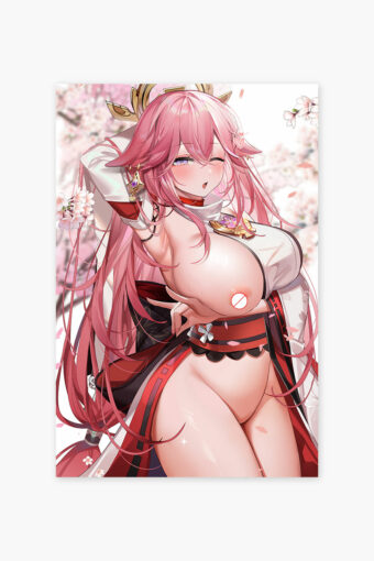 Yae Miko Genshin Impact Poster Hentai Poster