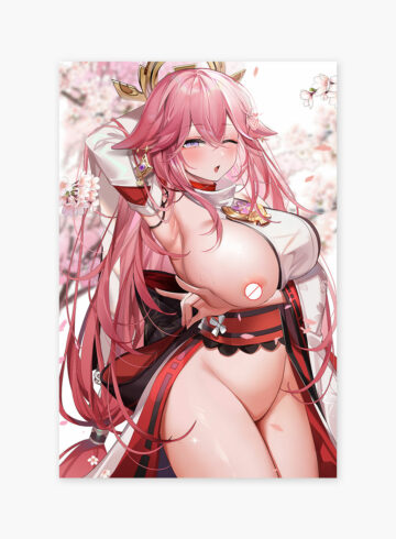 Yae Miko Genshin Impact Poster Hentai Poster