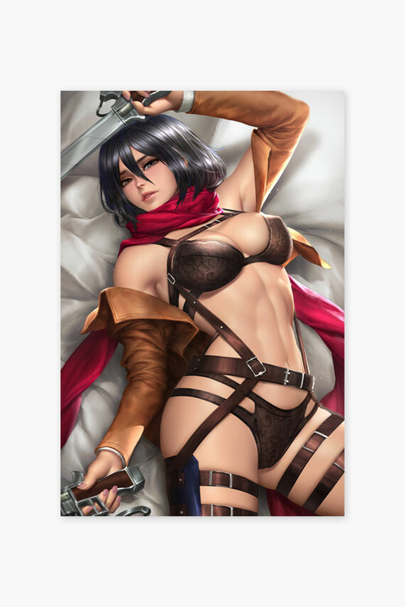 Attack On Titan 3d Poster Mikasa Ackerman