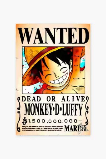 Luffy Bounty Poster