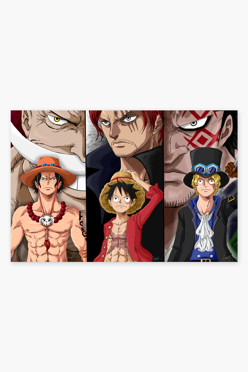 QUADRO ANIME LUFFY - ONE PIECE - TAMANHO 40X60