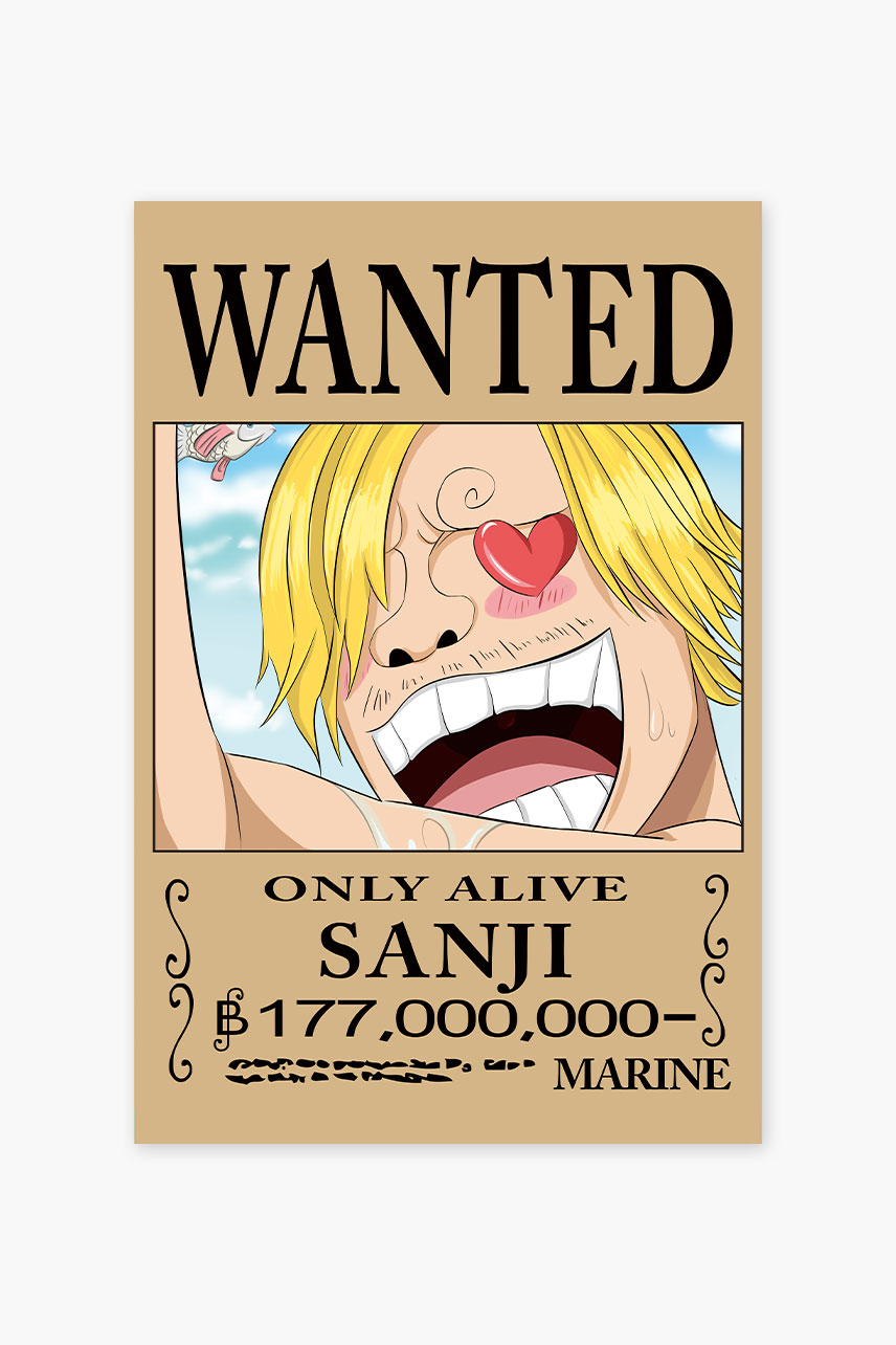 One Piece Sanji Wanted Poster - Anime Posters ()