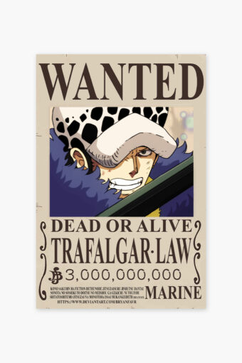 Trafalgar Law One Piece Wanted Posters