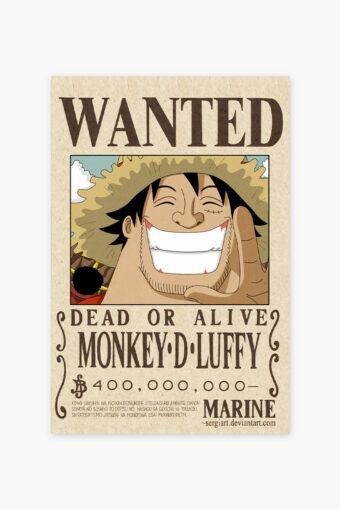 Wanted Luffy Poster