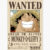 Wanted Luffy Poster