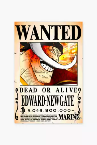 Edward Newgate One Piece Wanted Poster