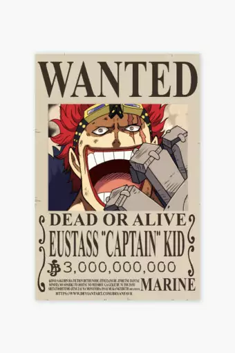 One Piece Eustass Kid Wanted Poster